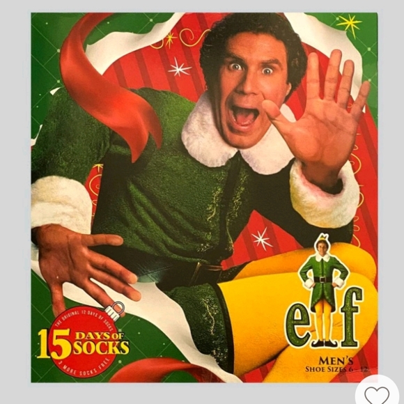 Elf 12 days size 6-12 advent sock calender - Picture 1 of 2